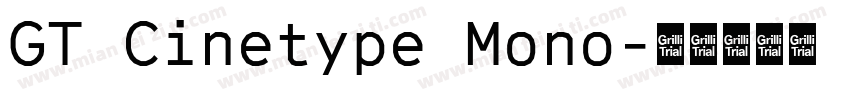 GT Cinetype Mono字体转换